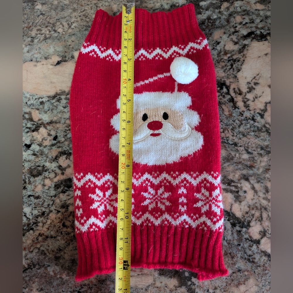 2/$18 Santa Knitted Dog Sweater - Picture 2 of 4